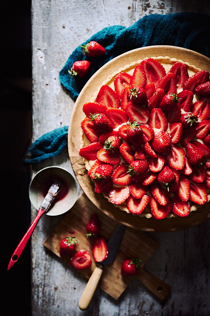 recette simple et parfumée de tarte aux fraises