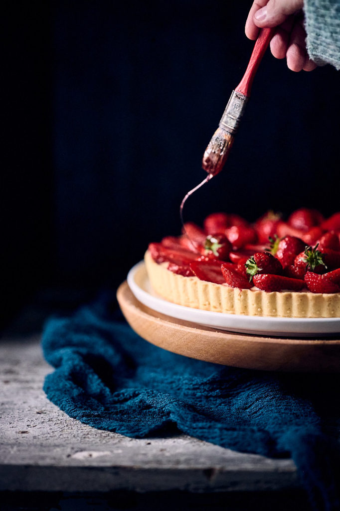recette simple et parfumée de tarte aux fraises