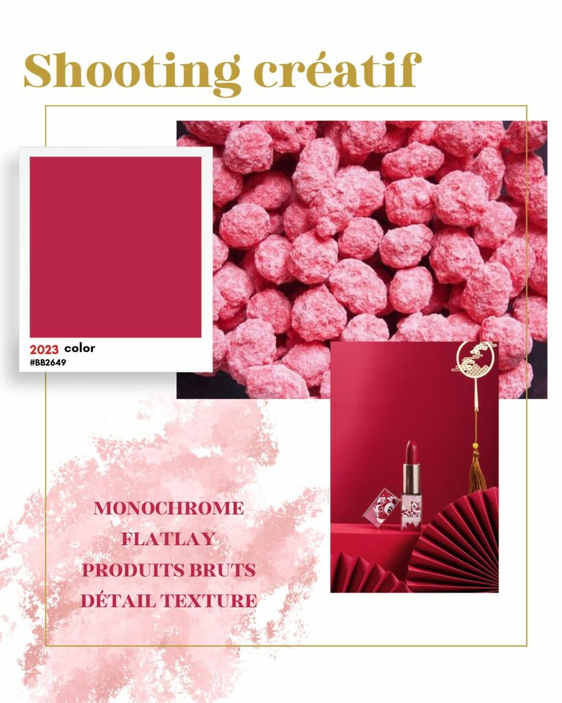 photographies culinaires créatives viva magenta moodboard
