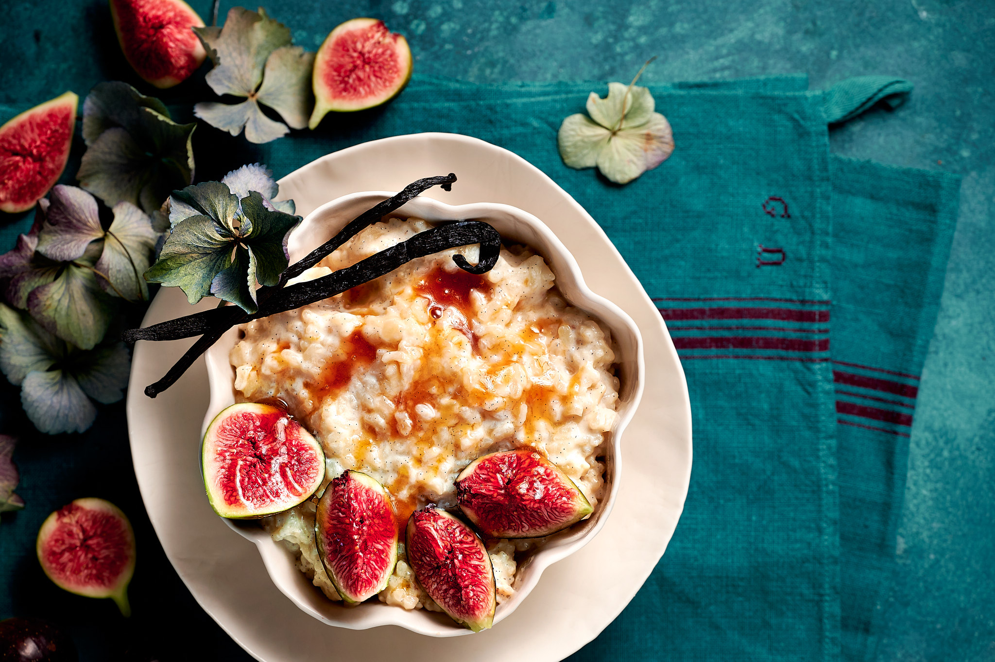 Recette Riz au lait aux figues et miel